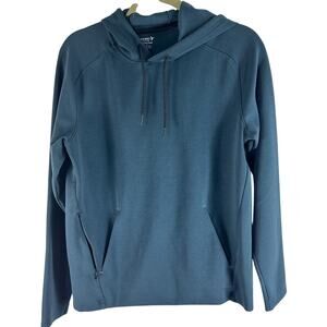 Old Navy Active Men Adult Small Muted Teal Green soft hoodie 3 pockets  Fleece